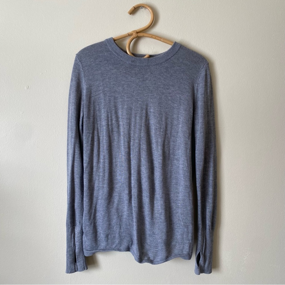 Lululemon Bring it Backbend Open Back Pullover Crewneck Sweater